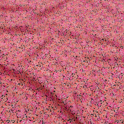 Cotton Voile - Pink Floral - Titania's Dream Print - Mood Exclusive Secret Garden Collection