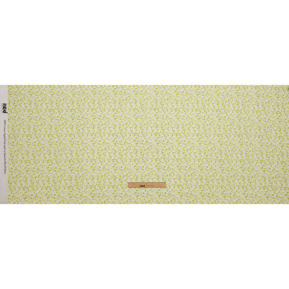 Cotton Voile - Lime Green and White Floral - Sunday in the Park Print - Mood Exclusive Secret Garden Collection