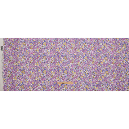 Cotton Voile - Bigger Pink and Yellow Floral - Springtime Saunter Print - Mood Exclusive Secret Garden Collection