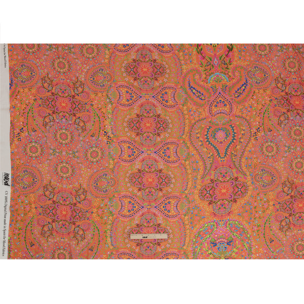 Viscose Georgette - Orange Paisley - Amsterdam Market Print - Mood Exclusive Gisele Collection - Full