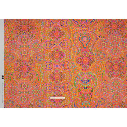 Cotton Voile - Orange Paisley - Amsterdam Market Print - Mood Exclusive Gisele Collection