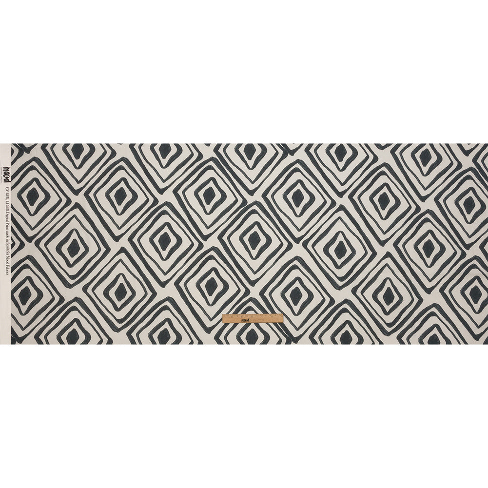 Linen and Rayon Woven - White Painted Diamonds - Sahara Summers Print - Mood Exclusive Palm Beach Collection - Full