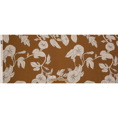 Linen and Rayon Woven - Brown Floral - Floridian Nights Print - Mood Exclusive Palm Beach Collection