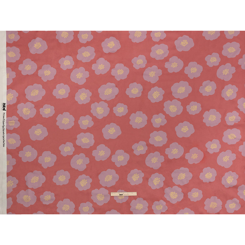 Stretch Cotton Sateen - Pink and Lilac Simple Floral - Cadillac Cutie Print - Mood Exclusive Yesterday Collection - Full