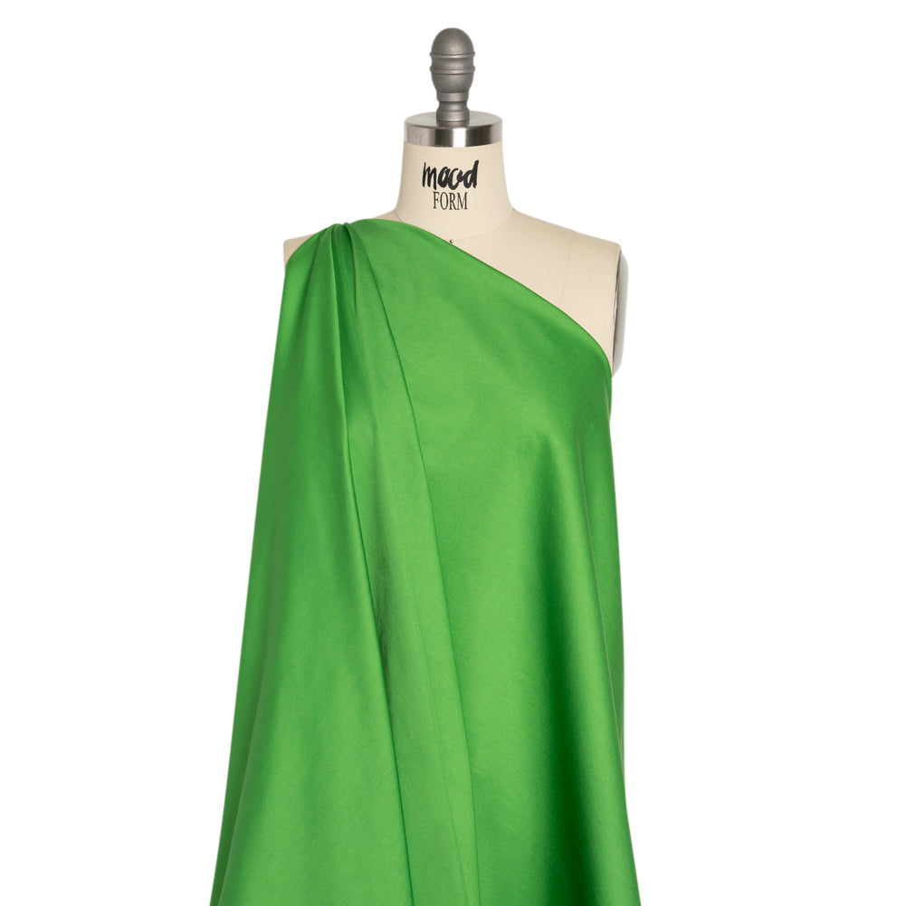 Stretch Cotton Sateen - Green - Mood Exclusive Carlos Collection