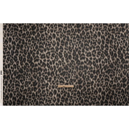 Viscose Georgette - Black and Beige Leopard - Shade of the Acacia Print - Mood Exclusive Kilimanjaro Collection