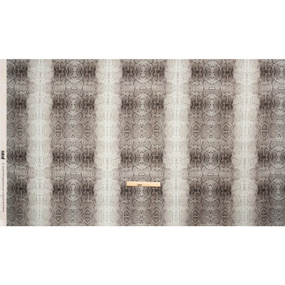 Linen and Rayon Woven - Gray Snakeskin - Midnight Lurking Print - Mood Exclusive Kilimanjaro Collection