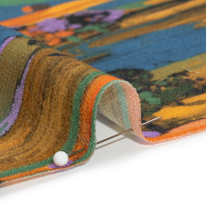 Viscose Crepe - Colorful Landscape - Mood Exclusive Garrowby Hill Print