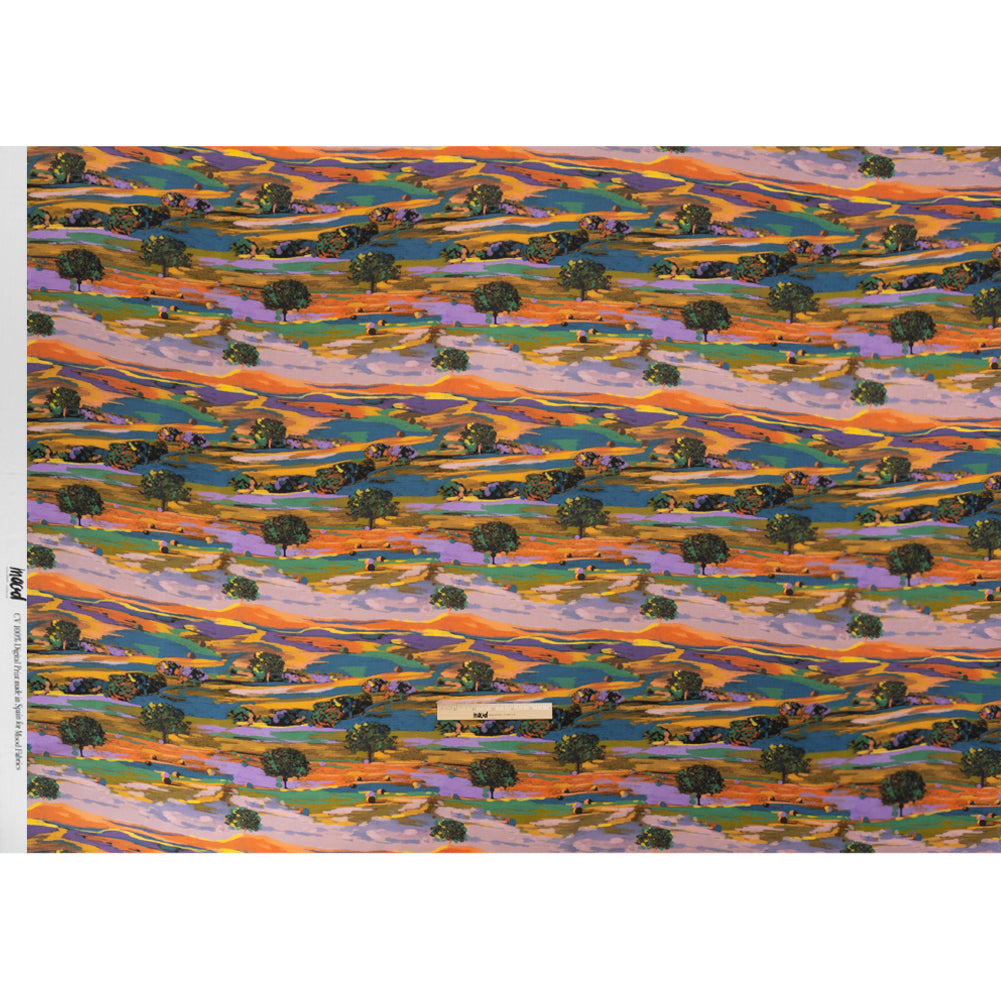 Viscose Crepe - Colorful Landscape - Mood Exclusive Garrowby Hill Print - Full