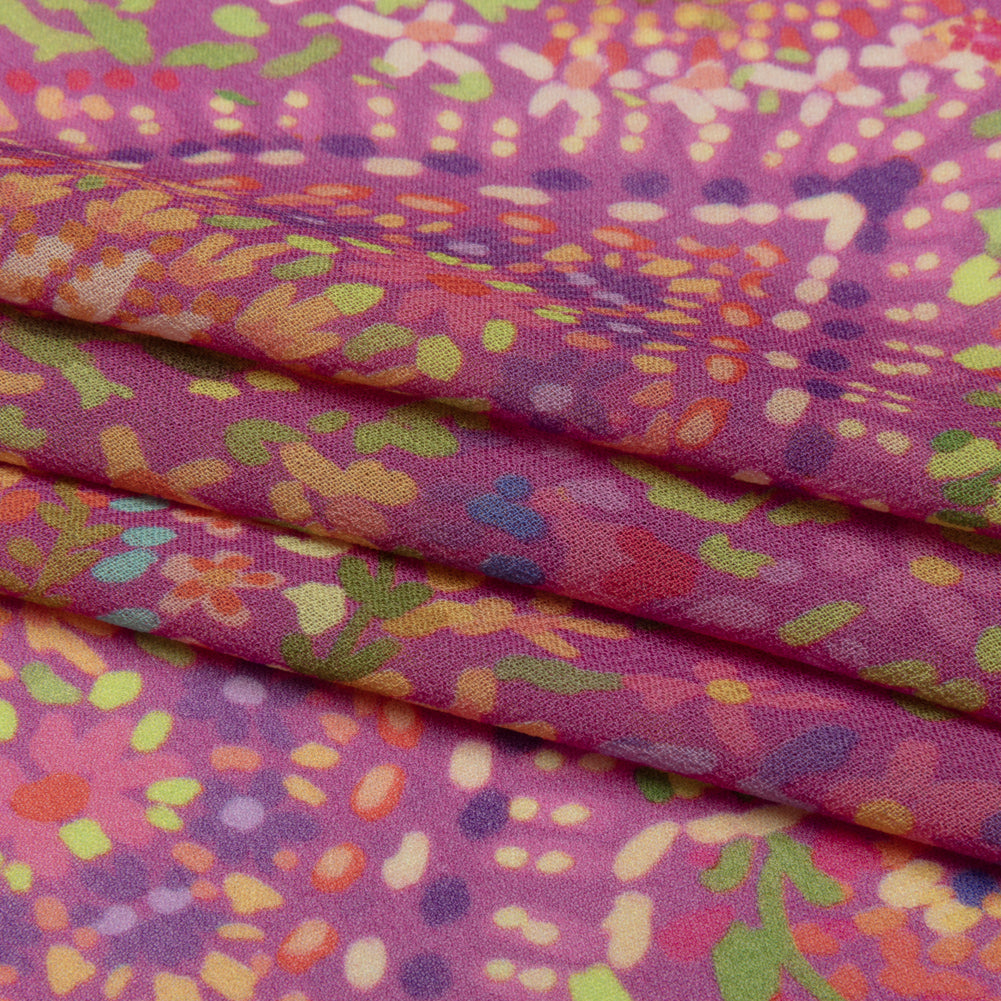 Viscose Georgette - Pink Paisley - Amsterdam Market Print - Mood Exclusive Gisele Collection Full