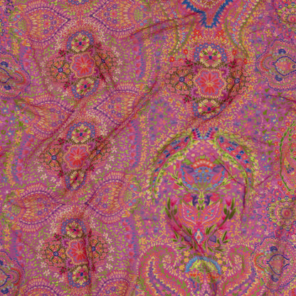 Viscose Georgette - Pink Paisley - Amsterdam Market Print - Mood Exclusive Gisele Collection