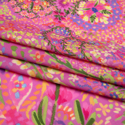 Cotton Voile - Pink Paisley - Amsterdam Market Print - Mood Exclusive Gisele Collection