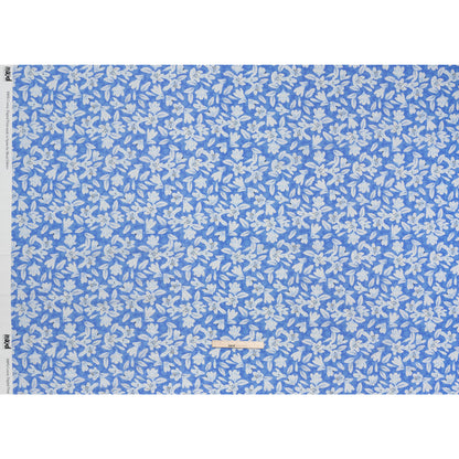 Cotton Voile - Blue Floral - Daybreak Bloom Print - Mood Exclusive Chariot Collection