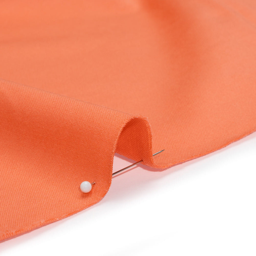 Stretch Cotton Sateen - Persimmon - Mood Exclusive Carlos Collection - Detail