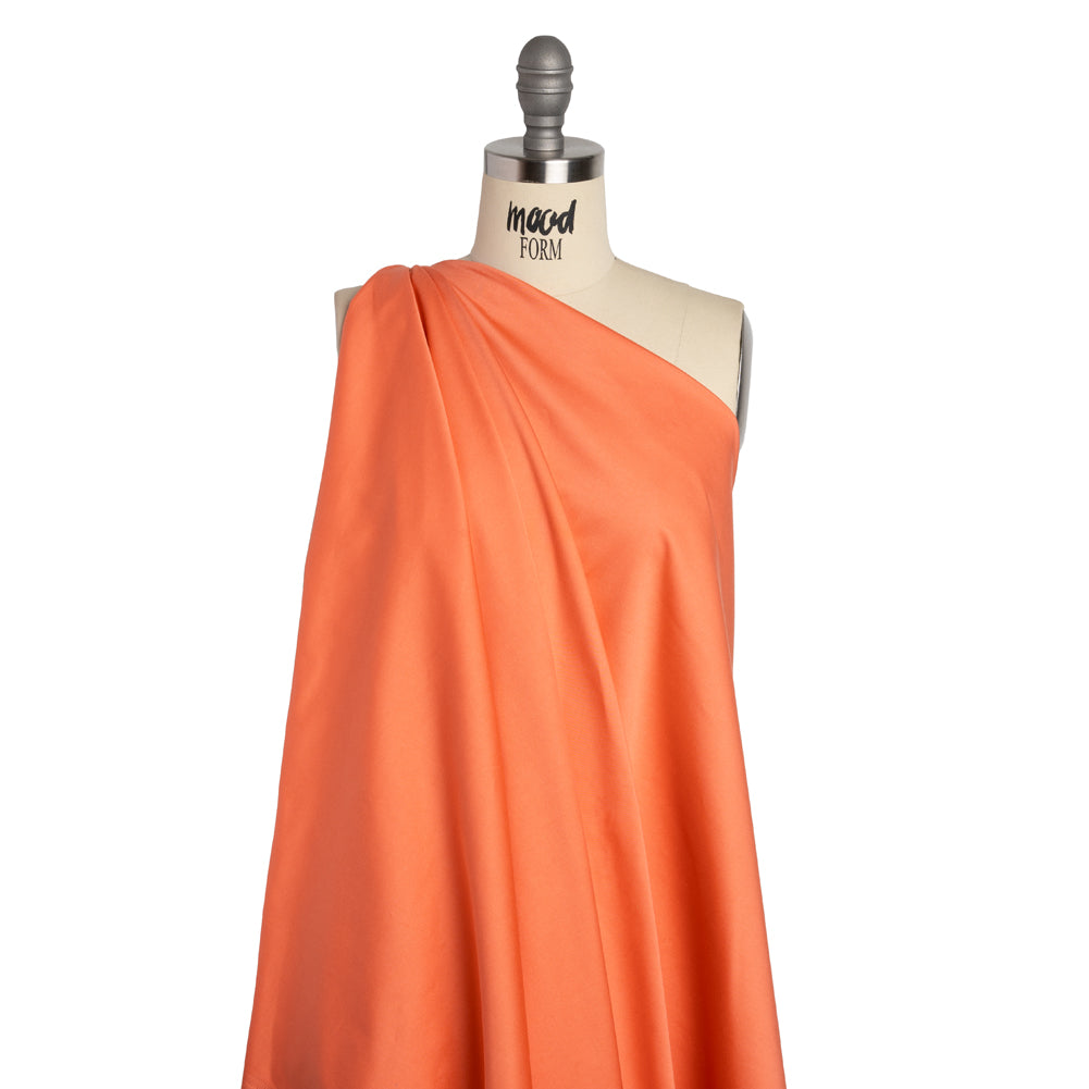 Stretch Cotton Sateen - Persimmon - Mood Exclusive Carlos Collection - Drape