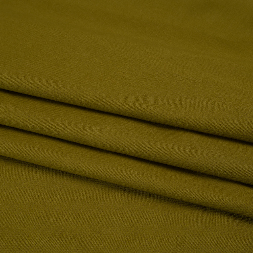 Stretch Cotton Sateen - Olive Green - Mood Exclusive Carlos Collection