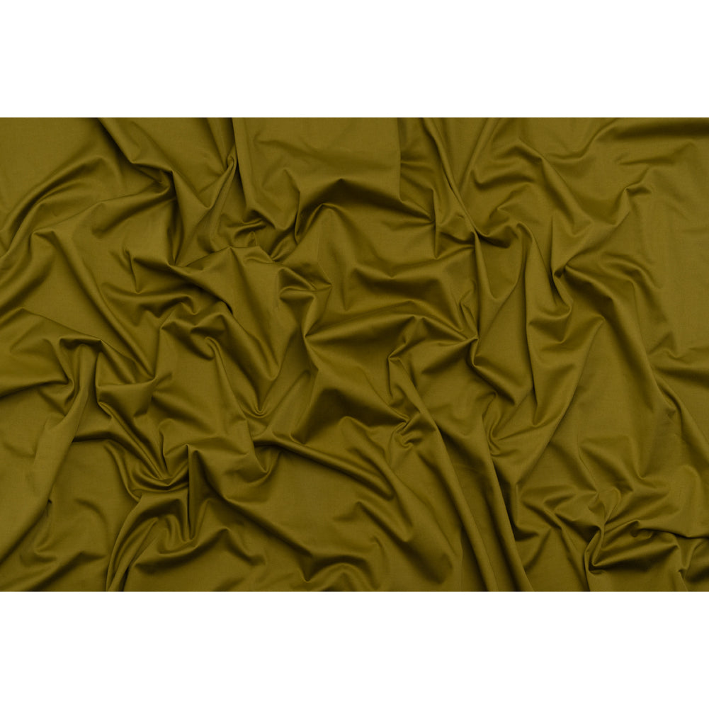 Stretch Cotton Sateen - Olive Green - Mood Exclusive Carlos Collection