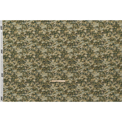 Cotton Voile - Olive, Green and Beige Abstract Dots - Forest Lookout Print - Mood Exclusive Acadia Collection