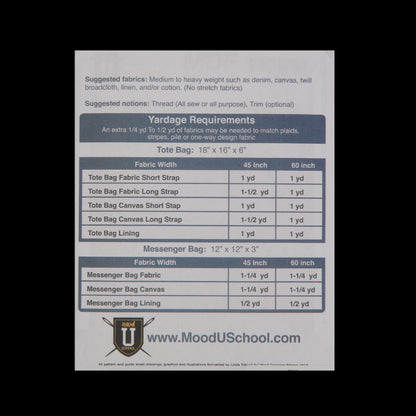 Mood Tote Bag Patterns Detail