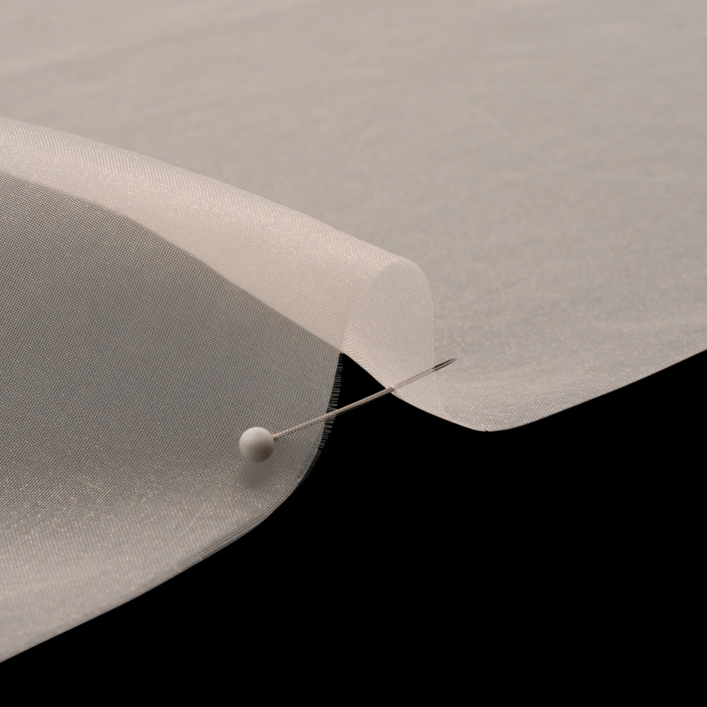 Polyester Organza - Ecru - Luscinia Collection by Mood - Detail