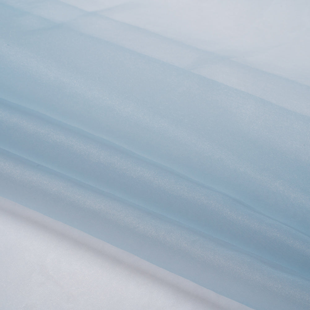 Polyester Organza - Baby Blue - Luscinia Collection by Mood - Folded