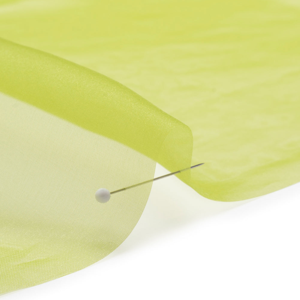 Polyester Organza - Peridot Green - Luscinia Collection by Mood - Detail