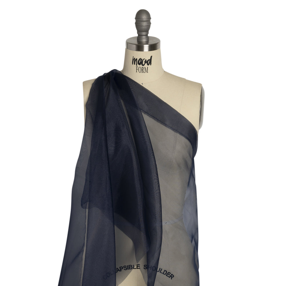 Polyester Organza - Navy - Luscinia Collection by Mood - Drape
