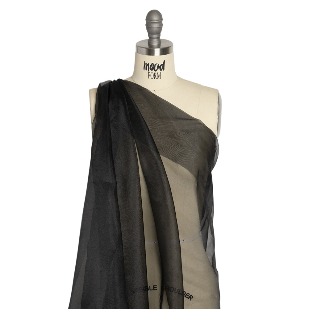 Polyester Organza - Black - Luscinia Collection by Mood - Drape