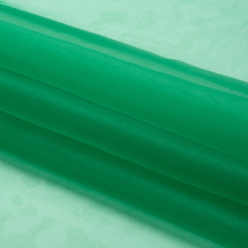 Polyester Organza - Kelly Green - Luscinia Collection by Mood - Folded