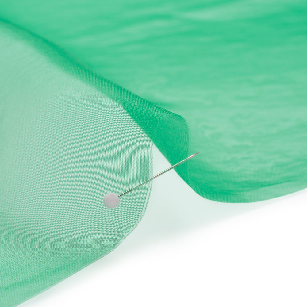 Polyester Organza - Kelly Green - Luscinia Collection by Mood - Detail