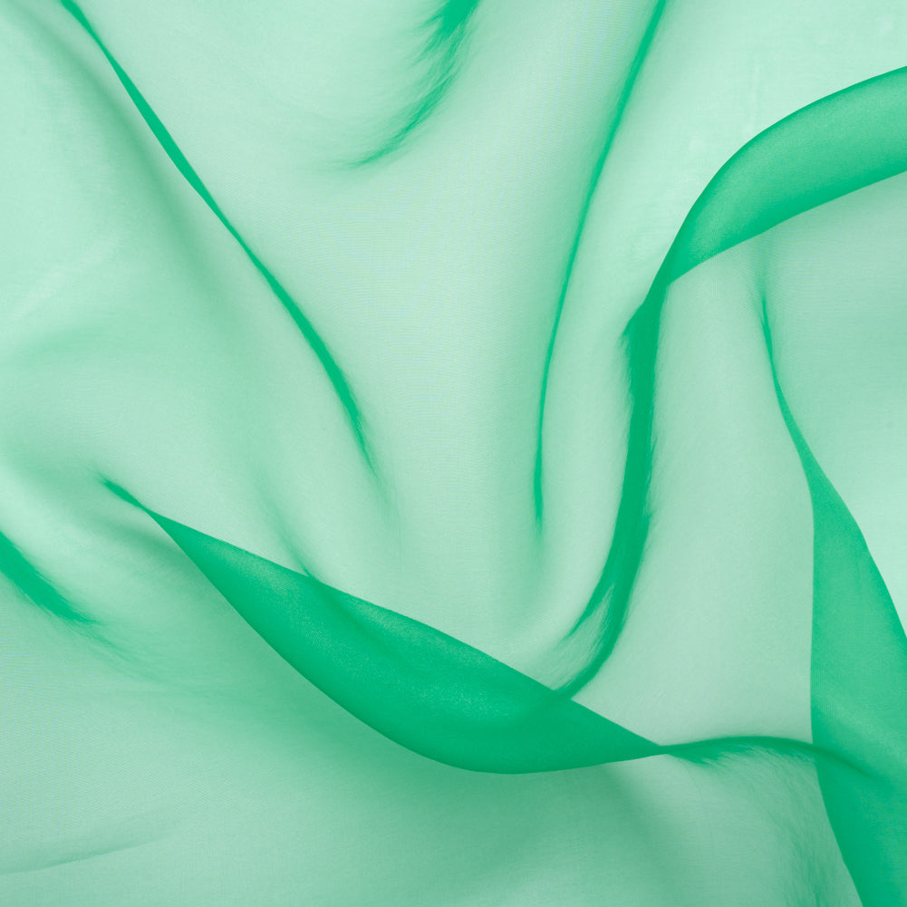 Polyester Organza - Kelly Green - Luscinia Collection by Mood - Image 2 of 8