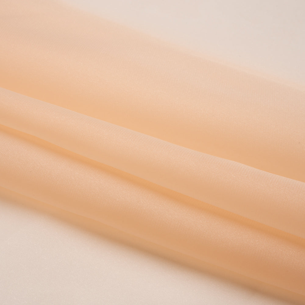 Satin-Faced Polyester Organza - Ecru - Ardea Collection by Mood - Folded