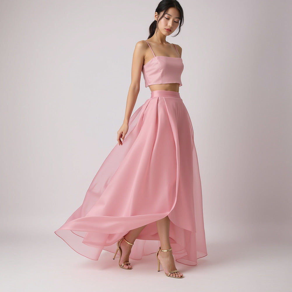 Satin-Faced Polyester Organza - Candy Pink - Ardea Collection by Mood - Editorial