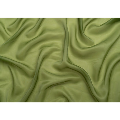 Satin-Faced Polyester Organza - Pesto Green - Ardea Collection by Mood