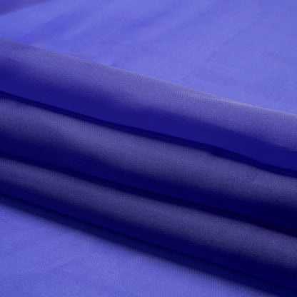 Satin-Faced Polyester Organza - Mazarine Blue - Ardea Collection by Mood
