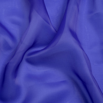 Satin-Faced Polyester Organza - Mazarine Blue - Ardea Collection by Mood