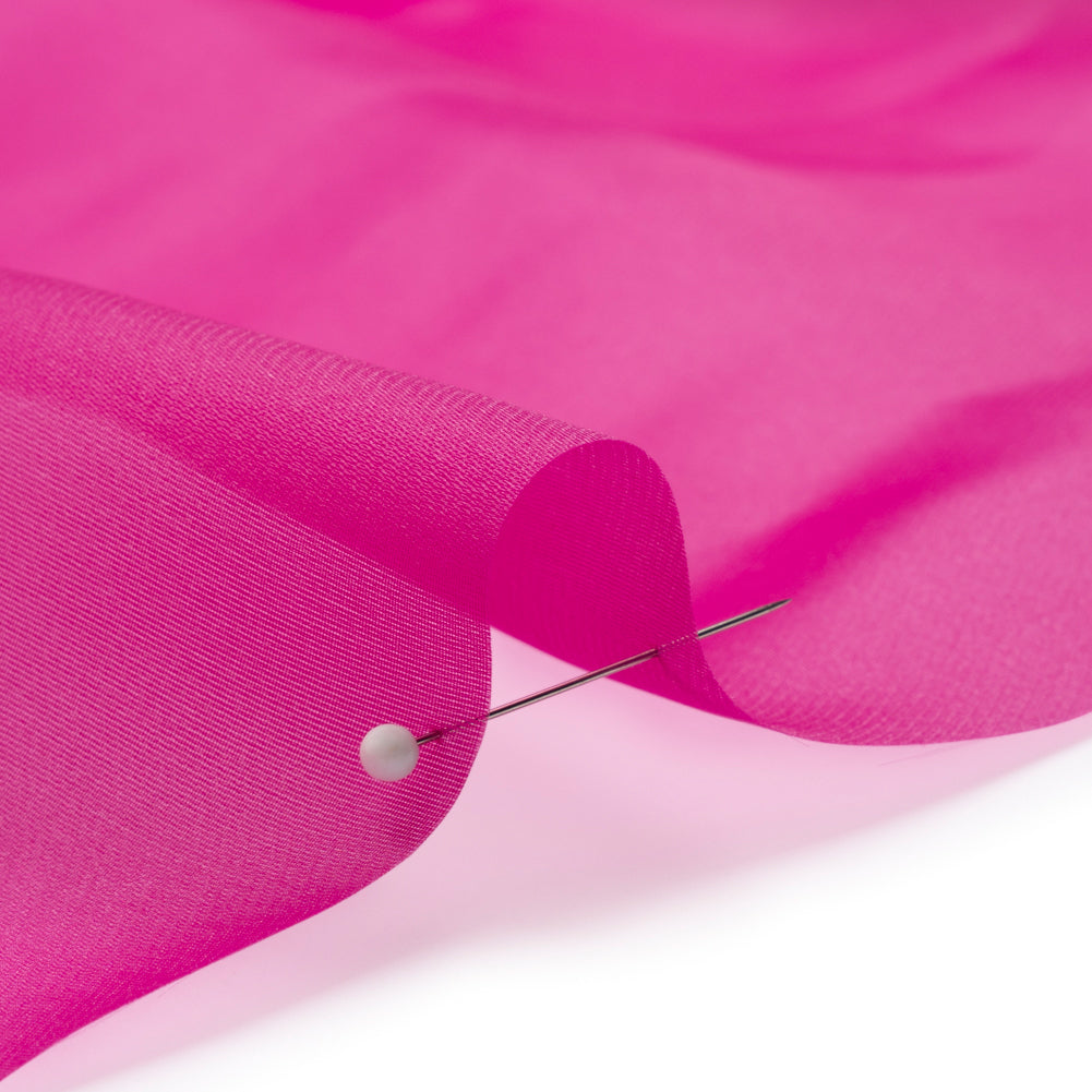 Satin-Faced Polyester Organza - Magenta Haze - Ardea Collection by Mood