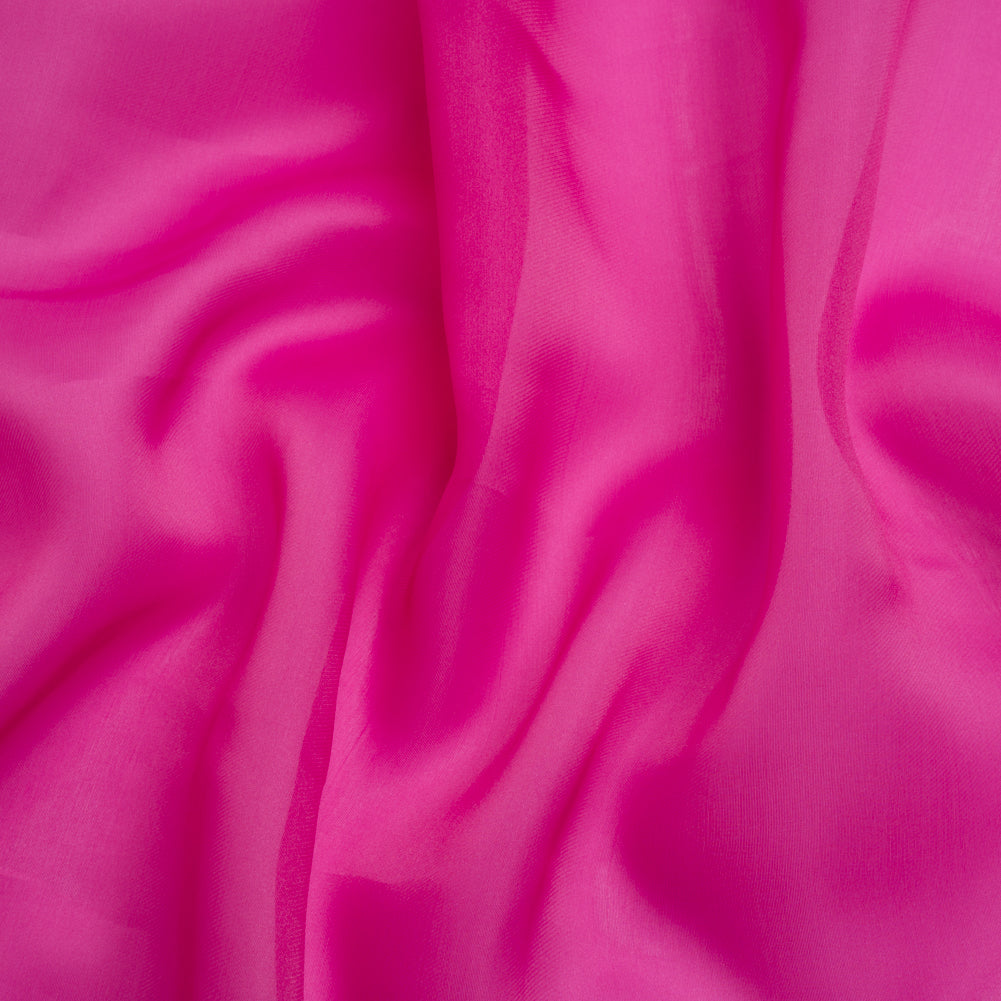 Satin-Faced Polyester Organza - Magenta Haze - Ardea Collection by Mood
