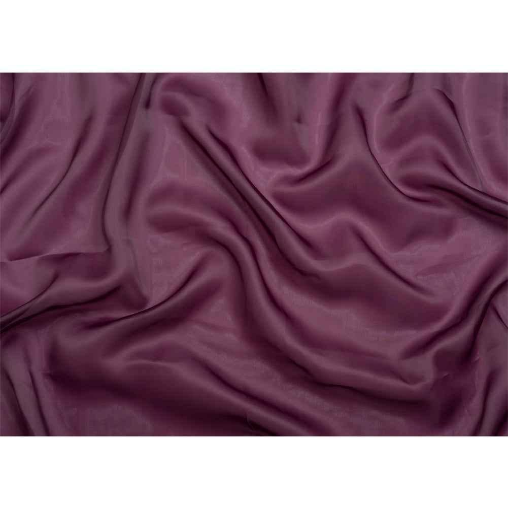 Satin-Faced Polyester Organza - Eggplant - Ardea Collection by Mood - Full