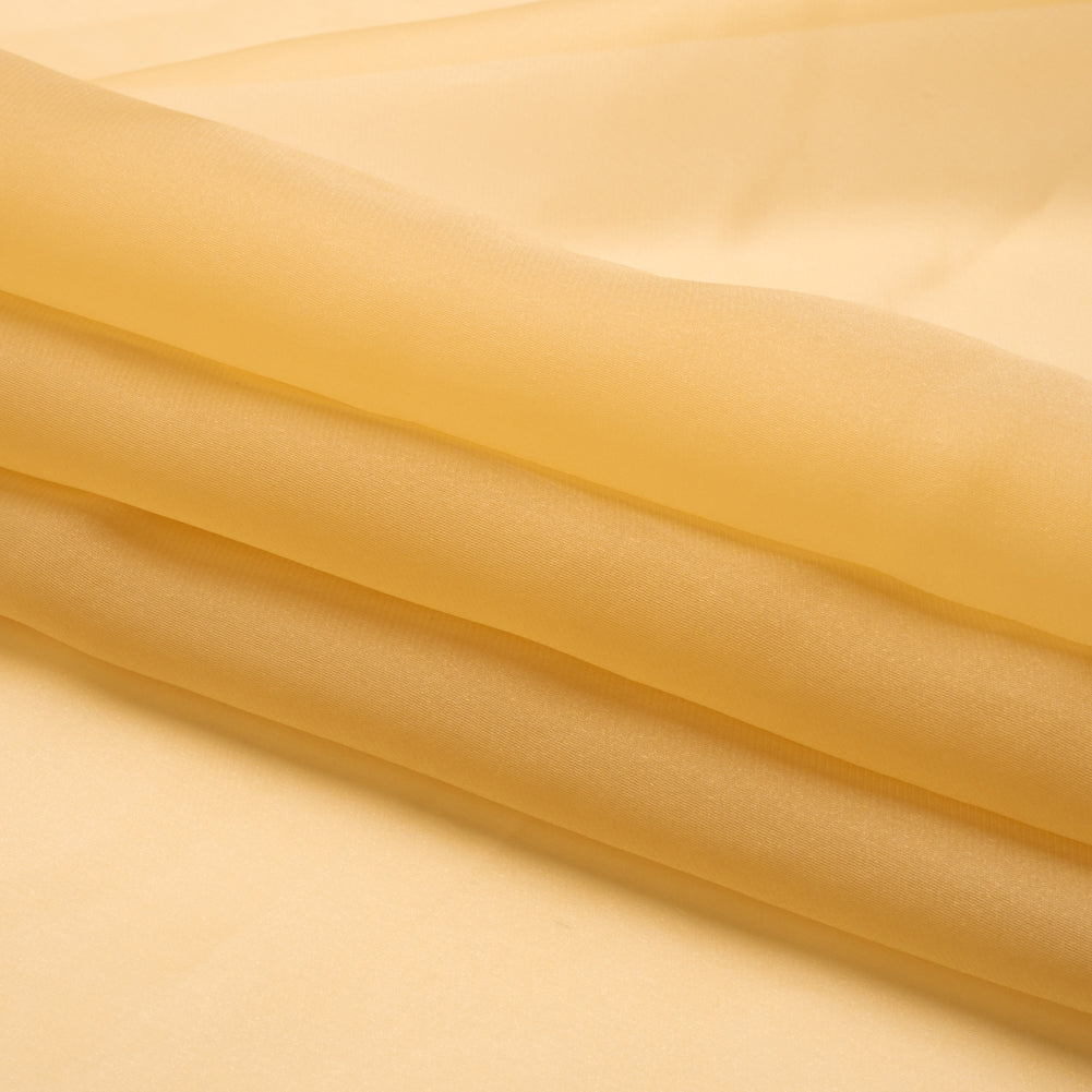 Satin-Faced Polyester Organza - Gold - Ardea Collection by Mood