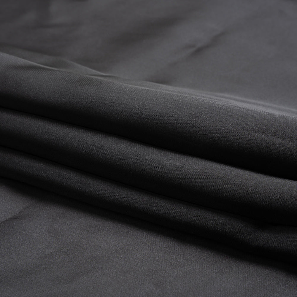 Satin-Faced Polyester Organza - Black - Ardea Collection by Mood