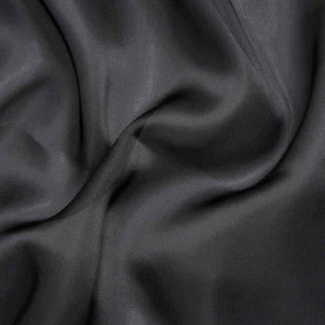 Satin-Faced Polyester Organza - Black - Ardea Collection by Mood