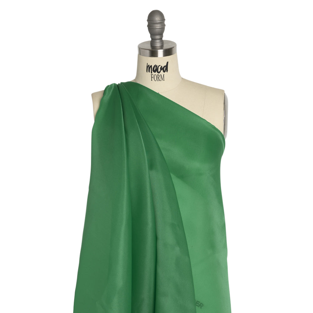 Satin-Faced Polyester Organza - Kelly Green - Ardea Collection by Mood - Drape