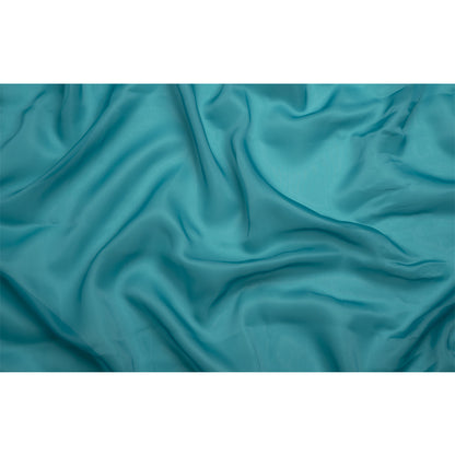 Satin-Faced Polyester Organza - Deep Teal - Ardea Collection by Mood