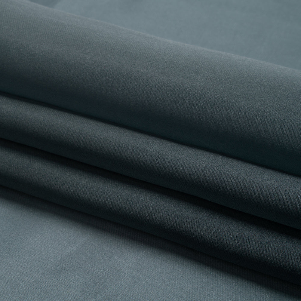 Satin-Faced Polyester Organza - Charcoal Gray - Ardea Collection by Mood - Folded
