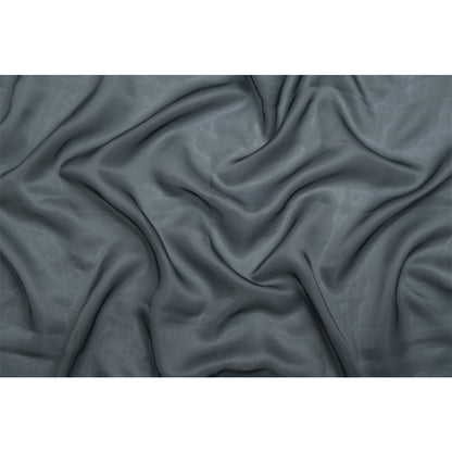 Satin-Faced Polyester Organza - Charcoal Gray - Ardea Collection by Mood