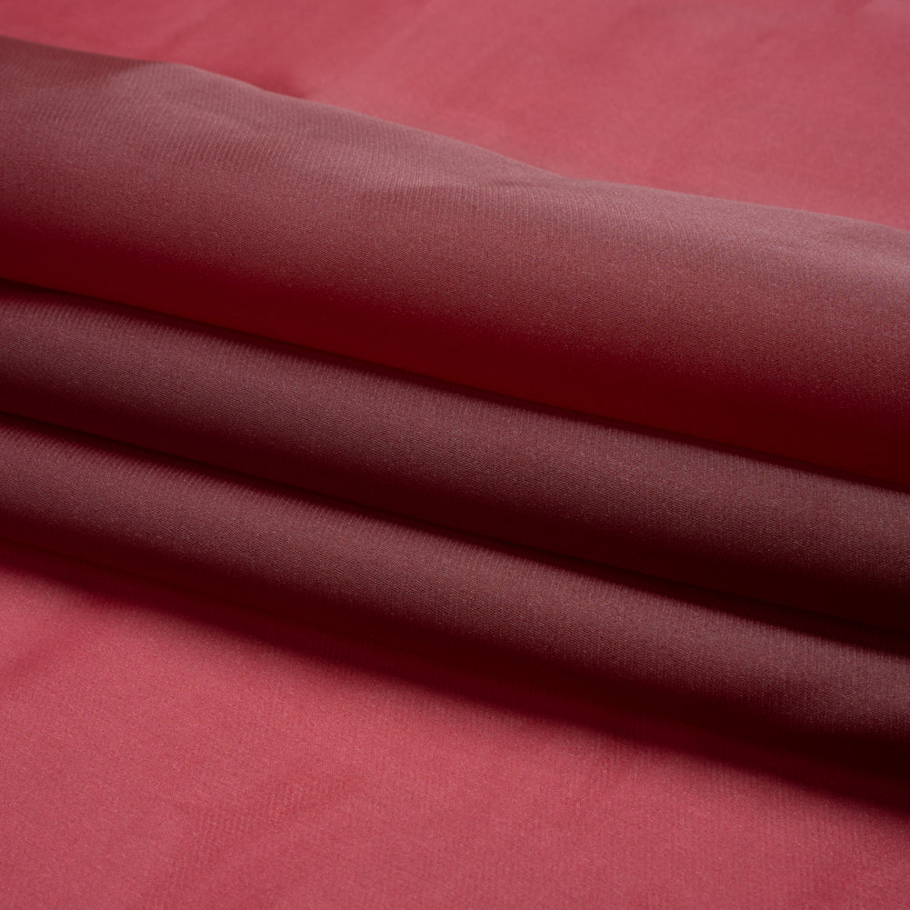 Satin-Faced Polyester Organza - Burgundy - Ardea Collection by Mood Folded