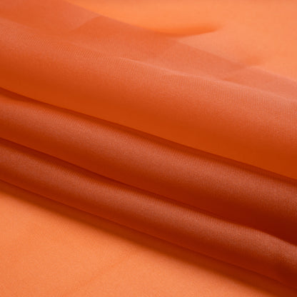 Satin-Faced Polyester Organza - Burnt Orange - Ardea Collection by Mood