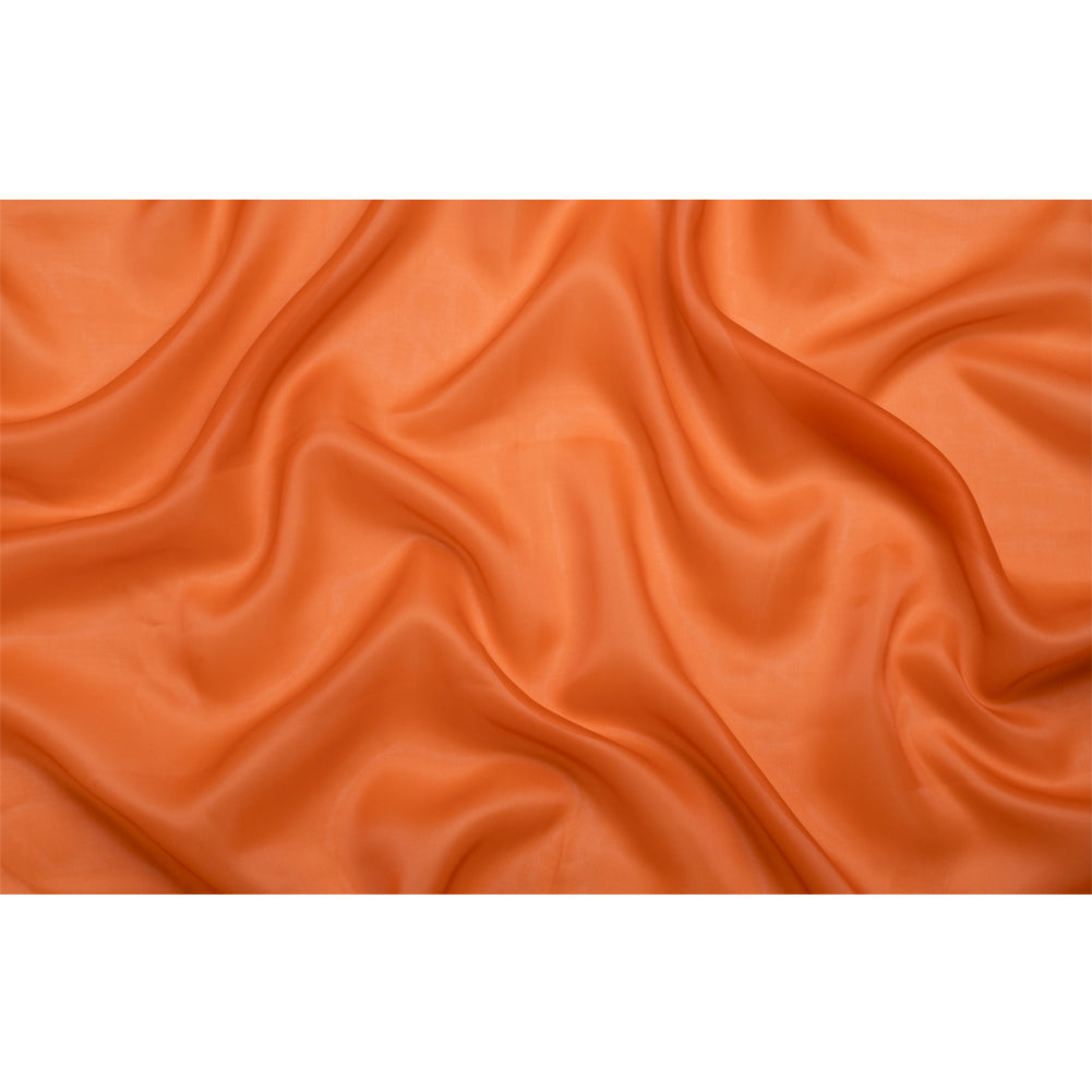 Satin-Faced Polyester Organza - Burnt Orange - Ardea Collection by Mood