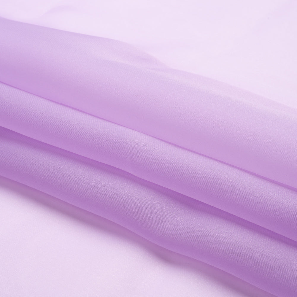 Satin-Faced Polyester Organza - Lavender - Ardea Collection by Mood Folded
